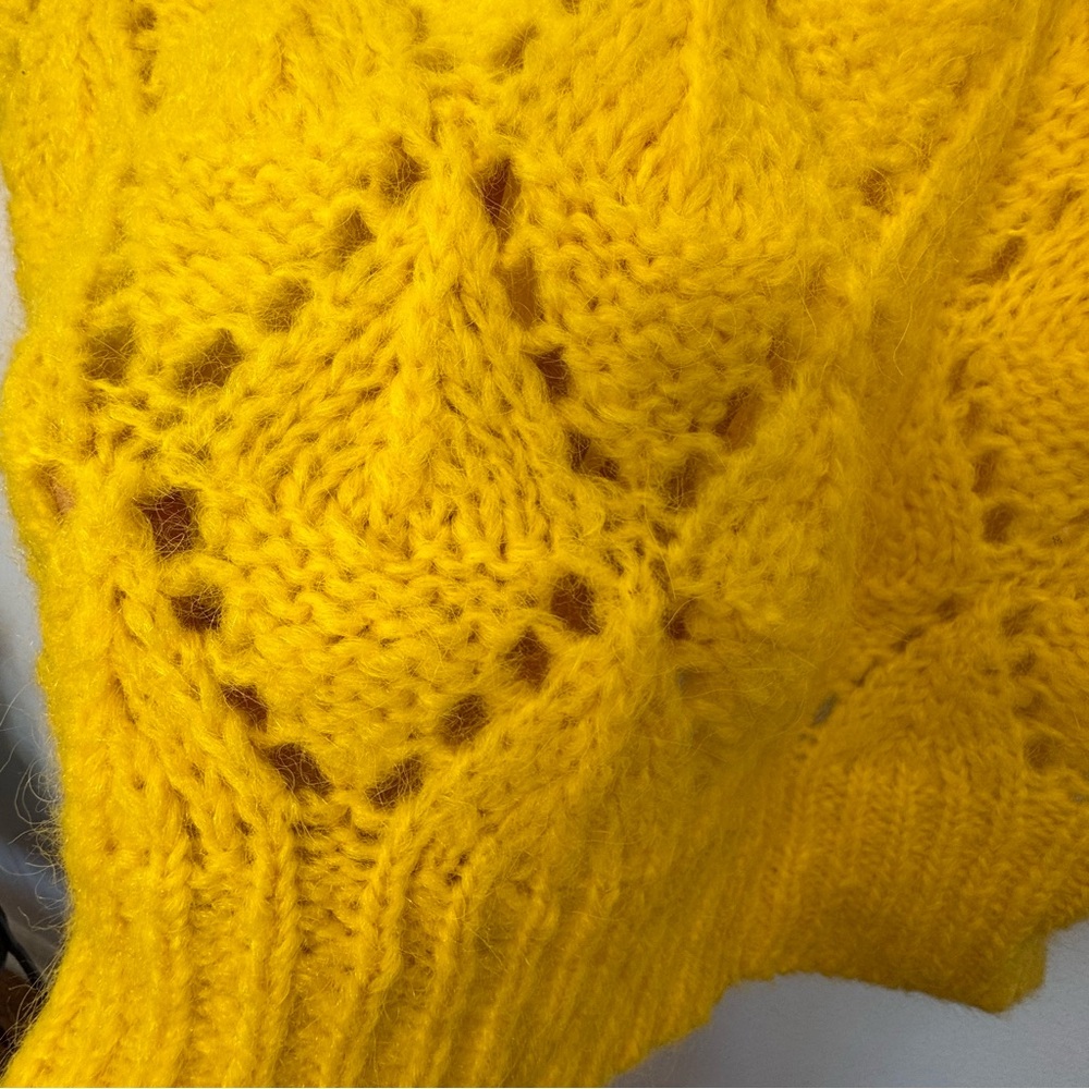 Anthropologie Yellow Crew Neck Sweater - Picture 8 of 12